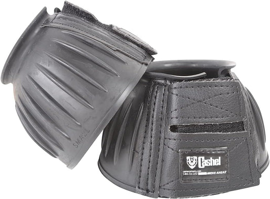CASHEL Bell Boots Rubber, Black, Size: L (BB-BL-L)
