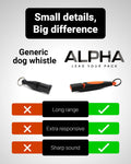 ACME Alpha 211.5 Professional Dog Training Whistle with Lanyard. Enhanced Ergonomic Grip. BPA-Free Plastic. 110 dBA. Lon