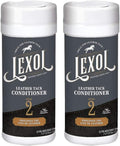 Lexol 2 Pack of Leather Equestrian Tack Conditioner Step 2 Wipes, 25 Count Each