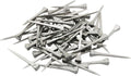 50PCS 1.87 Inch Horseshoe Nails Polished Galvanised Finish Carbon Steel Fasteners Suitable for Woodworking Crafts Leathe