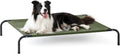 Love's cabin Elevated Cooling Dog Bed for Large Dogs, Portable Indoor & Outdoor Raised Pet Dog Cat Cot, Durable Summer Frame with Breathable Mesh, Olive Green, 48 inches