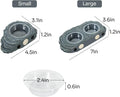 REPTIZOO Reptile Magnetic Feeder Ledge, Single Bowl Reptile Food Dish with 3PCS Feeding Cups Food Water Feeder for Crest