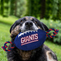 Pets First NFL New York Giants Football Dog Toy, Tough Quality Nylon Materials, Strong Pull Ropes, Inner Squeaker, NFL T