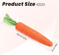 Zyghjort 2 PCS Kitten Teething Toys for Indoor Cats, Cat Chew Toy Natural Sisal Cat Teething Toys Orange Carrot Interactive Cats Kicker Toy Interactive Kitten Kicker for Indoor Kitty Exercise