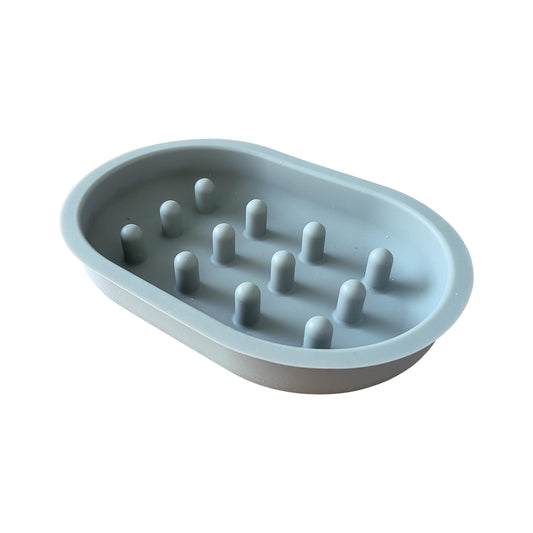 EasyFeastFurryBowls Slow Feeder Bowl - Compatible with Sureflap Surefeed Feeders, BPA & Silicone, Non-Slip, Dishwasher Safe, Promotes Healthy Eating, Cat, Small & Med Breed, Gray