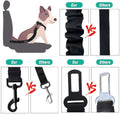 COOYOO Dog Seat Belt, Durability Retractable Dog Car Harness Adjustable Dog Seat Belt for Vehicle Nylon Pet Safety Seat Belts Heavy Duty & Elastic (1 Pack Black)