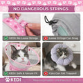 Cat Cone Collar After Surgery to Stop Licking, Escape-Proof, Pink Medium