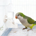 Bird Water Dispenser for Cage, 3.7 FL OZ, Automatic Bird Water Feeder ABS Suspended Parrot Cage Food Bowl Drinker, for Parakeet, Cockatiel, Budgie, Conure, Lovebirds