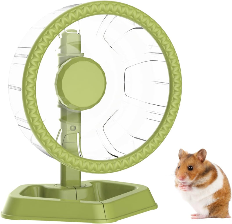 Hamster Wheel, Quiet Spinner Hamster Running Exercise Wheel with Adjustable Stand for Small Animals Syrian Dwarf Gerbils
