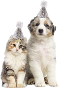 10 Pcs Dog Birthday Hat Set for Small Medium Dogs Cat Puppies, Mini Party Hat with Adjustable Headbands, Cute Pet Hat wi