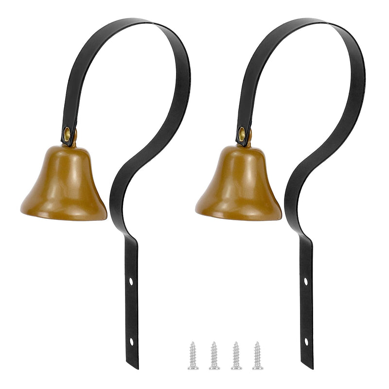 QWORK Shopkeepers Bell, 2 Pack Wall Mounted Clear Melodious Doorbell, 1.6