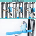 Hamiledyi 4 PCS Parrot Perch Stand Toy 7.9x0.8inch Bird Cage Perch Natural Paw Grinding Stick for Medium Parrots Parakeets Cockatiels Lovebirds Chewing Stick (M)