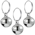 3 Pack Silver Dog Collar Bell, Pet Bells for Dog Cat Metal Puppy Hanging Ring Bells with Ring Stainless Steel Anti-Lost Training Bell, Collar LoudBell for Cat Collars Pet Pendant Accessories 1/2-In