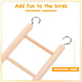 3 Pcs Natural Wooden Bird Cage Ladder Set 6 Step/7 Step/8 Step Bird Ladder Birds Cage Accessories Climbing Toys Wood Per