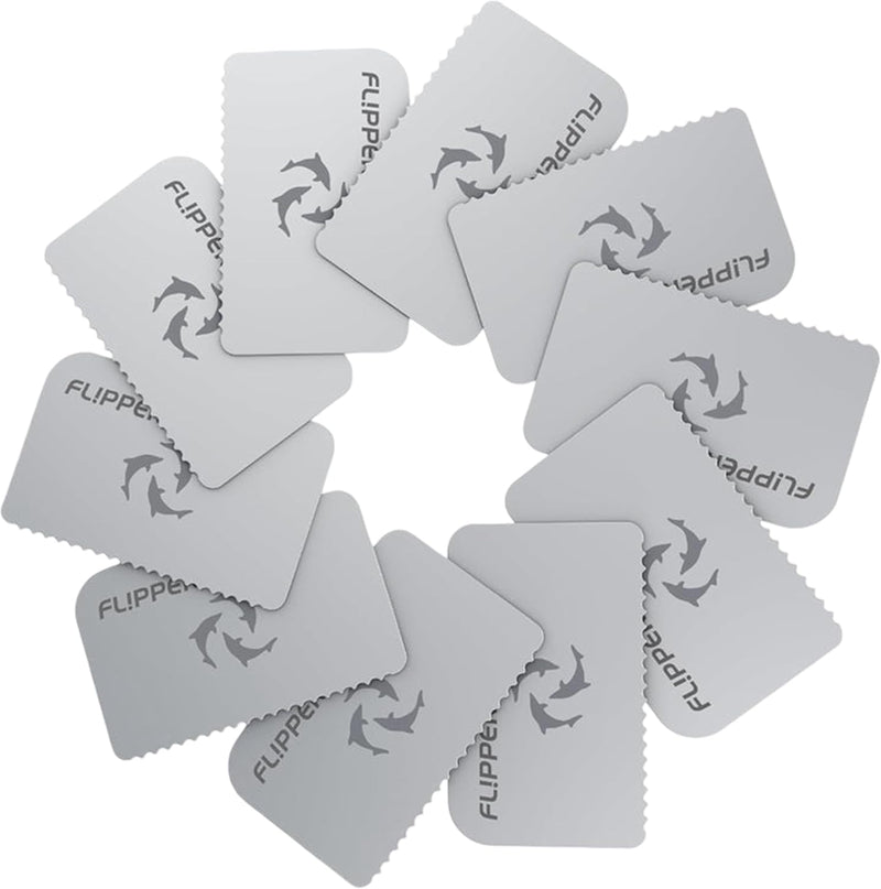 Flipper Platinum Algae Scraper Replacement Blades, Stainless Steel 10 Pack