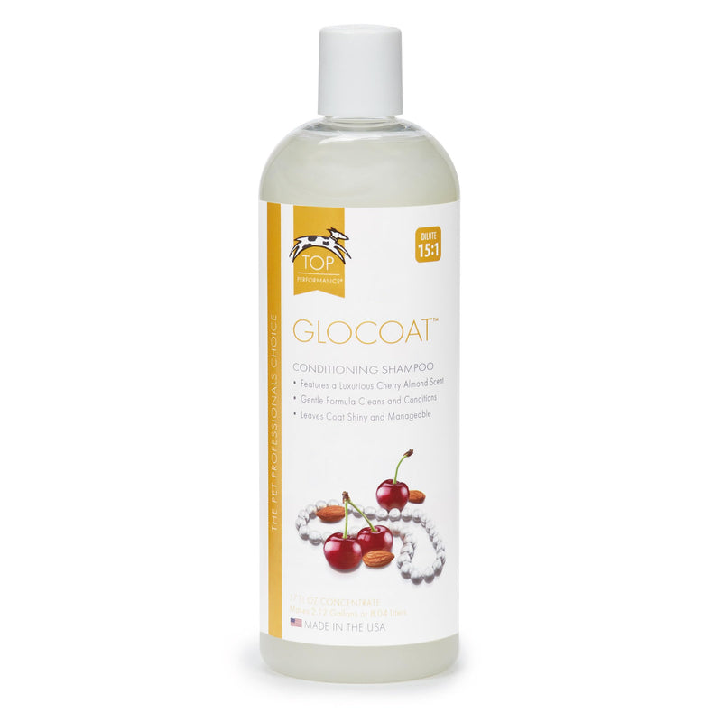 Top Performance GloCoat Conditioning Dog Shampoo 17 Oz. Bottle – Works to Eliminate Tough Tangles for Easy Combing Out