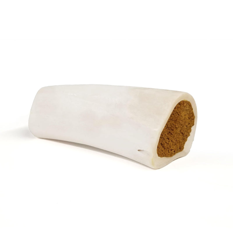 Cadet Stuffed Shin Bone, Long-Lasting Dog Chew Bones for Aggressive Chewers, High Protein Filled Bone Dental Chew for Dogs, Peanut Butter Flavor Filling, 5-6