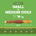 MON2SUN Dog Treats, 5 Inch Triple Flavor Wrapped Rawhide Sticks, 21.16oz
