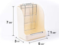 CalPalmy Hay Feeder for Rabbits, Guinea Pigs, and Chinchillas - Minimize Waste and Mess with 5.5" x 3.5" x 7.4" Hanging 