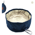 LumoLeaf Collapsible Dog Bowls, Large 68oz/80oz Lightweight Foldable Travel Bowl 10 Cups, Portable Water and Food Bowls for Pets Dogs with Zipper (White)