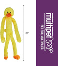 Multipet Swingin' Slevin Duck Dog Plush Toy - Squeaky Dog Toy