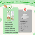 Oivolii Pet Anal Gland Cleaner & Dog Butt Wash Mousse - No-Rinse Deodorizing Foam for Dogs & Cats - Deep Cleansing for Itchy Scooting, Fishy Odors & Sticky Mess