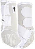 Classic Equine Flexion by Legacy2 Support Boots, Front (White, Medium)