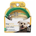 Rocky Mountain Goods Dog Tie Out Cable - Steel Tether Wire Dog Cable for Small Dogs up to 10 Pounds - 4 Swivel Points to Reduce Tangling - Strong Vinyl Coated - Easy Open Rotating Clips (20 Foot)