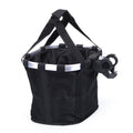 Pet Dog Bike Basket & Carrier Bag- Foldable Detachable Pet Travel Bicycle Basket - Small Animal Dog Cat Rabbit Bike Ride Basket Carrier (Black)