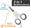 Bird Nail Clippers,Parrot Grooming wrap,2in1 for Safe Nail Trimming – Fits Cockatiel, Parakeet, Lovebird, Budgie, Anti-S