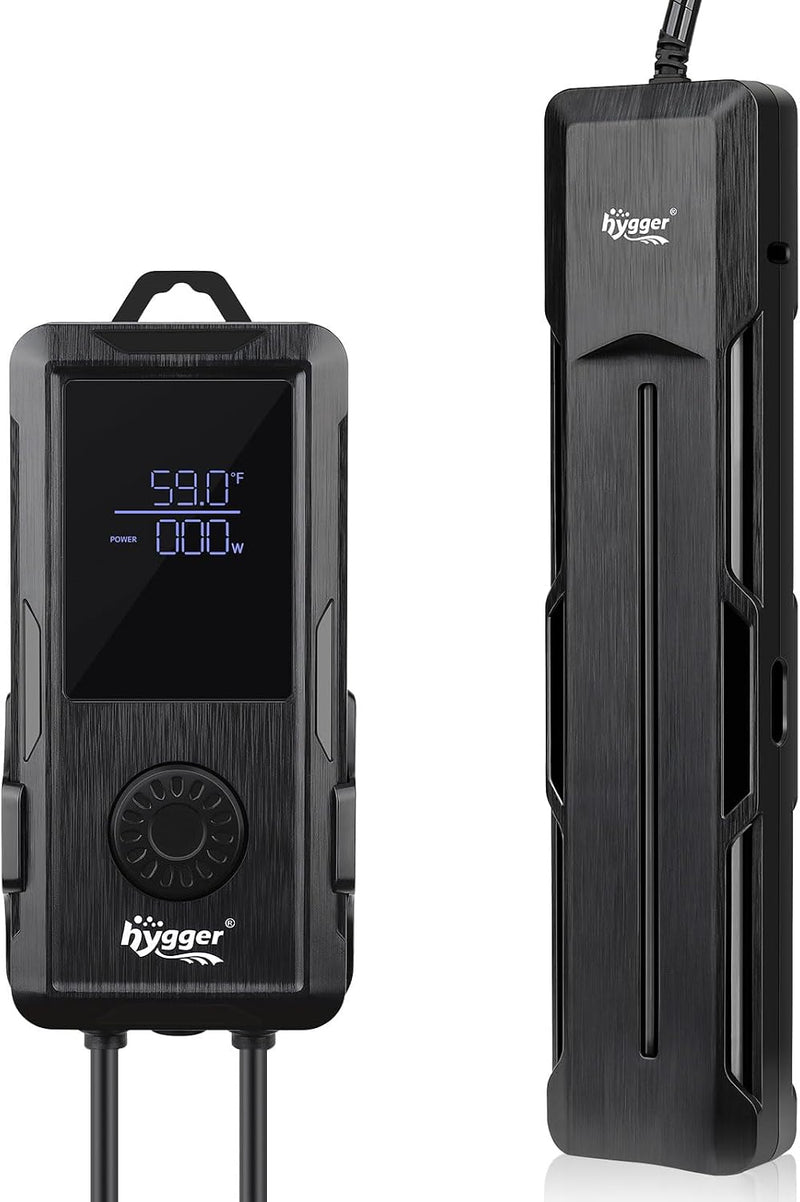 hygger Aquarium Heater 500W/800W/1000W,Fish Tank Heater with Danger Warning Automatically Stops Heating System and Digit