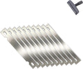 Carefree Fish Aquarium Scraper Blades 10Pcs for 4IN1 6IN1 7IN1 9IN1 Cleaning Tools Long Handle Algae Cleaner