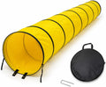 Dog Agility Tunnel, 10 FT Long x 23.6 Inch Diameter Large Dog Tunnel, 420D Oxford Fabric Foldable Training Equipment wit
