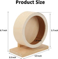 Wooden Hamster Wheels 5.7 Inch Silent Hamster Wheel