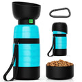 Pecute Upgraded 22 oz Dog Water Bottle with 5 oz Food Container, Portable Dog Travel Water Bottle Dispenser, Leakproof, BPA Free, Lightweight, Pet Water Bottle Bowl for Outdoor Walking Hiking Camping