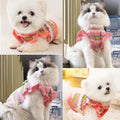 Anelekor Small Dog Sweater, Knitted Tulip Cat Sweater, Warm Thick Holiday Puppy Clothes for Dog Girl,Cold Weather Outfit for Kitten Chihuahua Yorkie Teacup Dachshund Pug (Pink, Small)