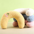 Pet Small Pillows for Small Dogs Cat U-Shaped Puppy Neck Pillow for Indoor Improve Relief Sleeping Machine Washable (Yel