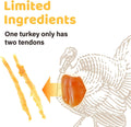iPaw Turkey Tendons for Dogs, Single Protein, Hypoallergenic, All Natural Human Grade Puppy Chew, Rawhide Alternative Dog Treats, 1 Pack Strip (Large)