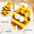 ANIAC Fleece Dog Hoodies with D-Ring Autumn Winter Puppy Clothes for Small Dogs Bumblebee Cat Apparel Cold Weather Coat 