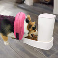 MCHY Inflatable Dog Cone,Adjustable Recovery Collar for Dogs After Surgery,Prevent from Biting & Scratching,Not Block Vision (Pink, S-Neck 7''- 12'')