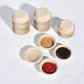 Paper Gecko Feeding Cups Reptiles Food and Water Bowls Feeder 0.5oz Small Cup Feeding Ledge Replacement Cups for Crested
