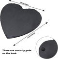 Reptile Basking Platform, 7.9 × 7.9 inch Tortoise Rock Plate, Heart Shape Natural Rock Reptile Food Dish, Turtle Feeding