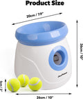 Pet Prime Automatic Dog Ball Thrower Launcher for Small and Medium Dogs, Interative Dog Fetch Machine with 3 Tennis Ball