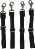 Majestic Ally 1200D 29"x19" Horse Stall Guard with Replaceable and Adjustable Length Straps and Replaceable Hardware (Bl