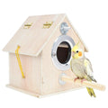 kathson Cockatiel Nesting Box,Bird Nest House,Parakeet Breeding Mating Hut,Parakeet Nesting Box for Budgie,Lovebirds,Conure,Canary,Finch and Small Medium Birds,XL