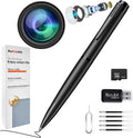 16GB Card Camera Pen Indoor Security Camera, Full 1080P HD Video, No WiFi Needed, Travel & Outdoor Ready
