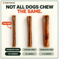 Thin Bully Sticks for Small Dogs, Puppies, 6 Inch, 25 Count, Teething Chew