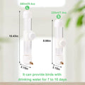 Hypeety Leak-Proof Bird Water Bottle Clear Bird Dispenser, 7.4 fl oz/220 ml