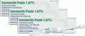 Horse Ivermectin Paste 1.87% – Apple Flavored Oral Horse Dewormer Syringe – 6.08g Tube Treats Horses Up to 1250 lbs (3-P