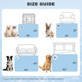 ZOMISIA Cooling Blanket for Medium Dogs - Lightweight Dog Cooling Mat with Breathable Air-Core Fill, Cold Pet Throw Blanket Washable for Summer, Soft Bed Cover, Blue, 30"x40"